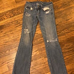American eagle ripped jeans. Size 0